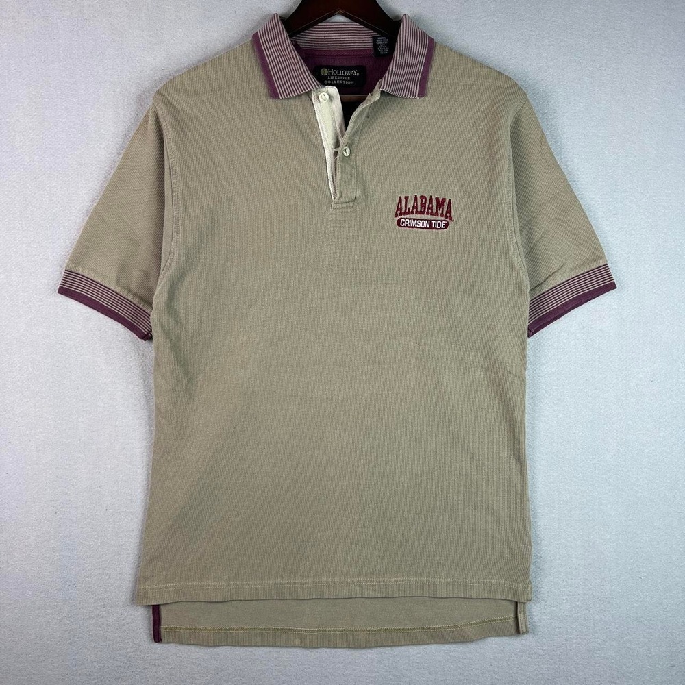 Vintage University of Alabama Crimson Tide Holloway Lifestyle Polo Shirt S